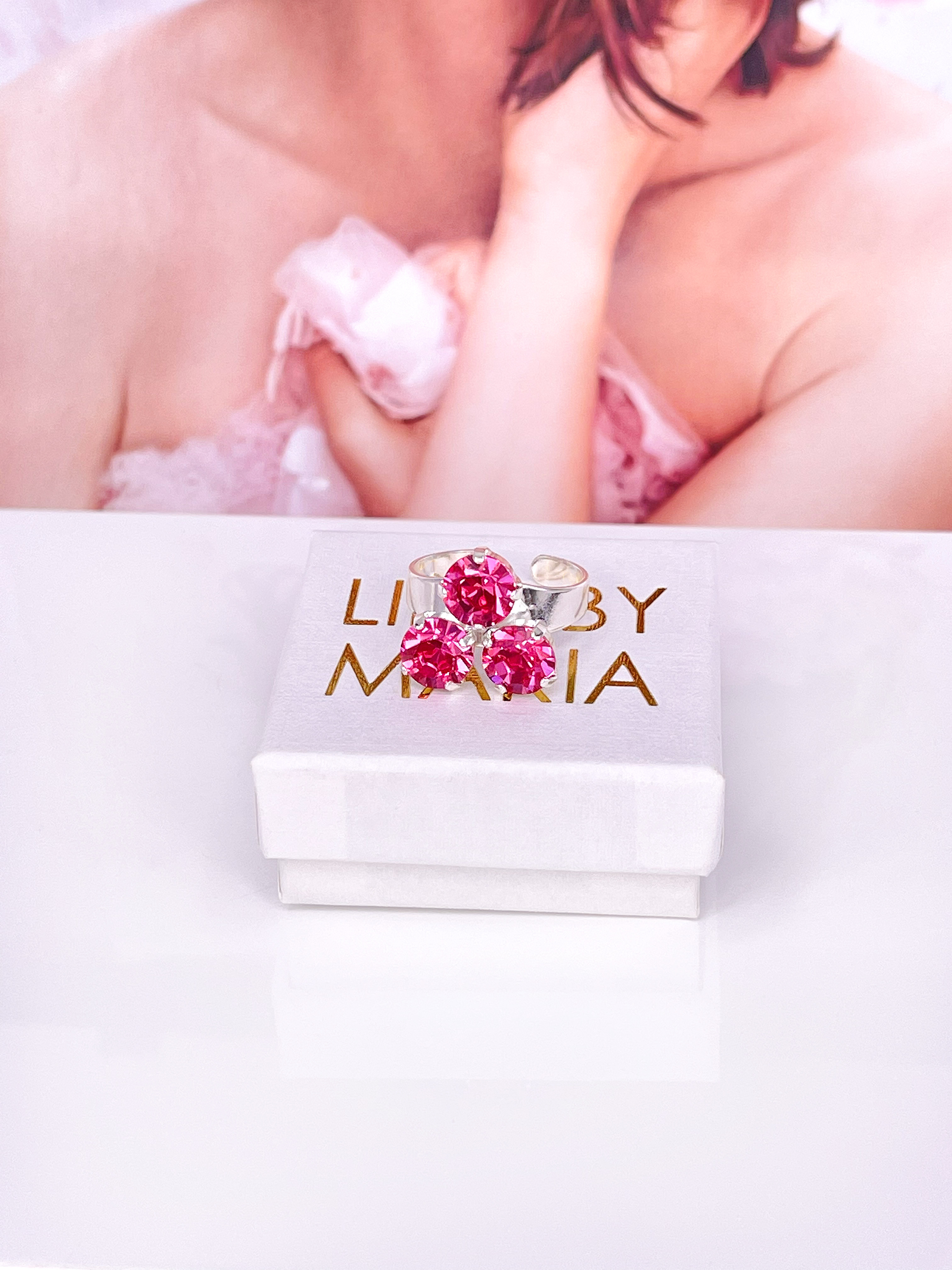 Ring Maya Triangle Rose Silver