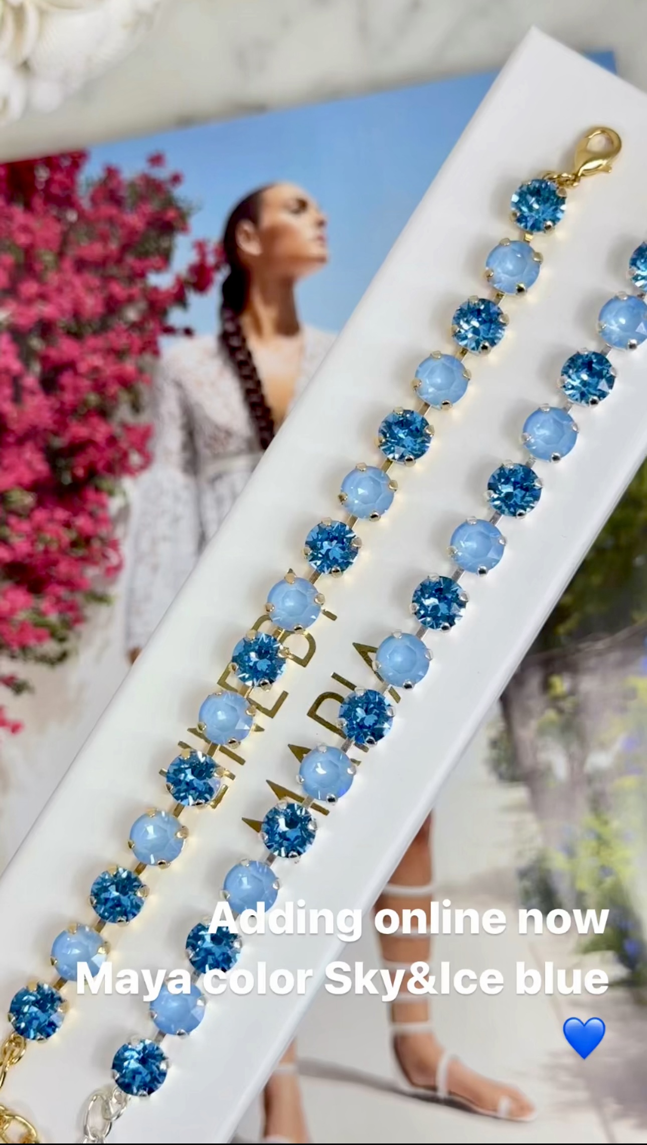 Bracelet Maya Sky/Ice blue Silver - 2