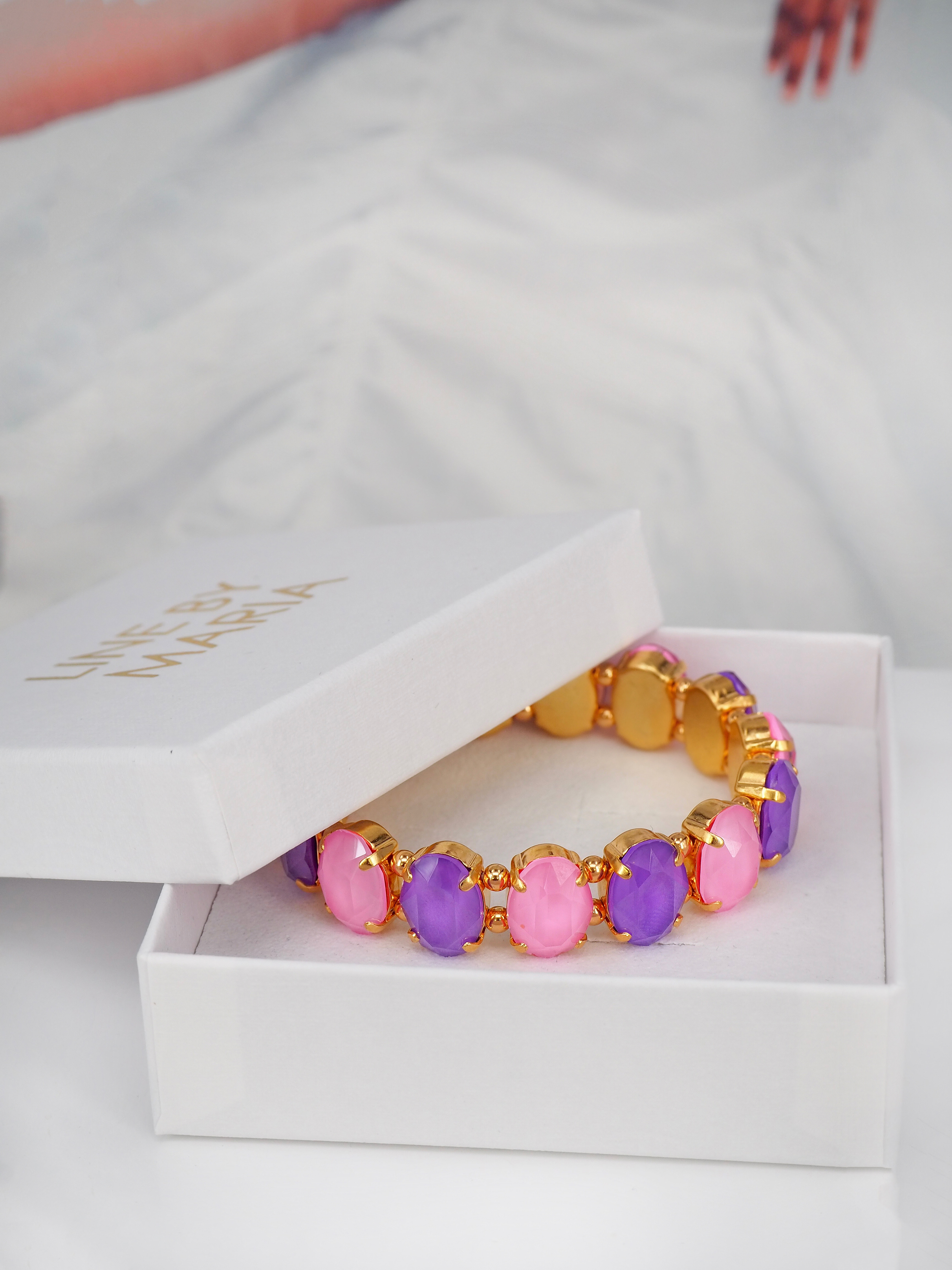 Armband Eliza Powder Rose / Violet Delite Gold