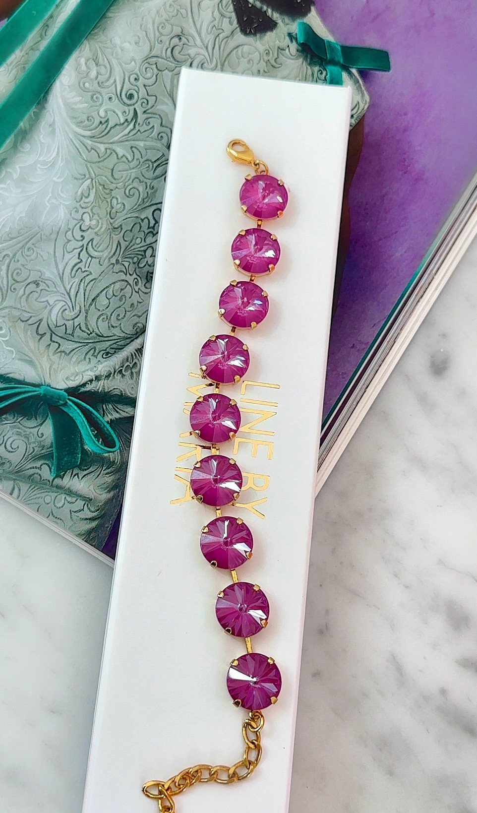 Armband Angelina Orchid Ignite Gold