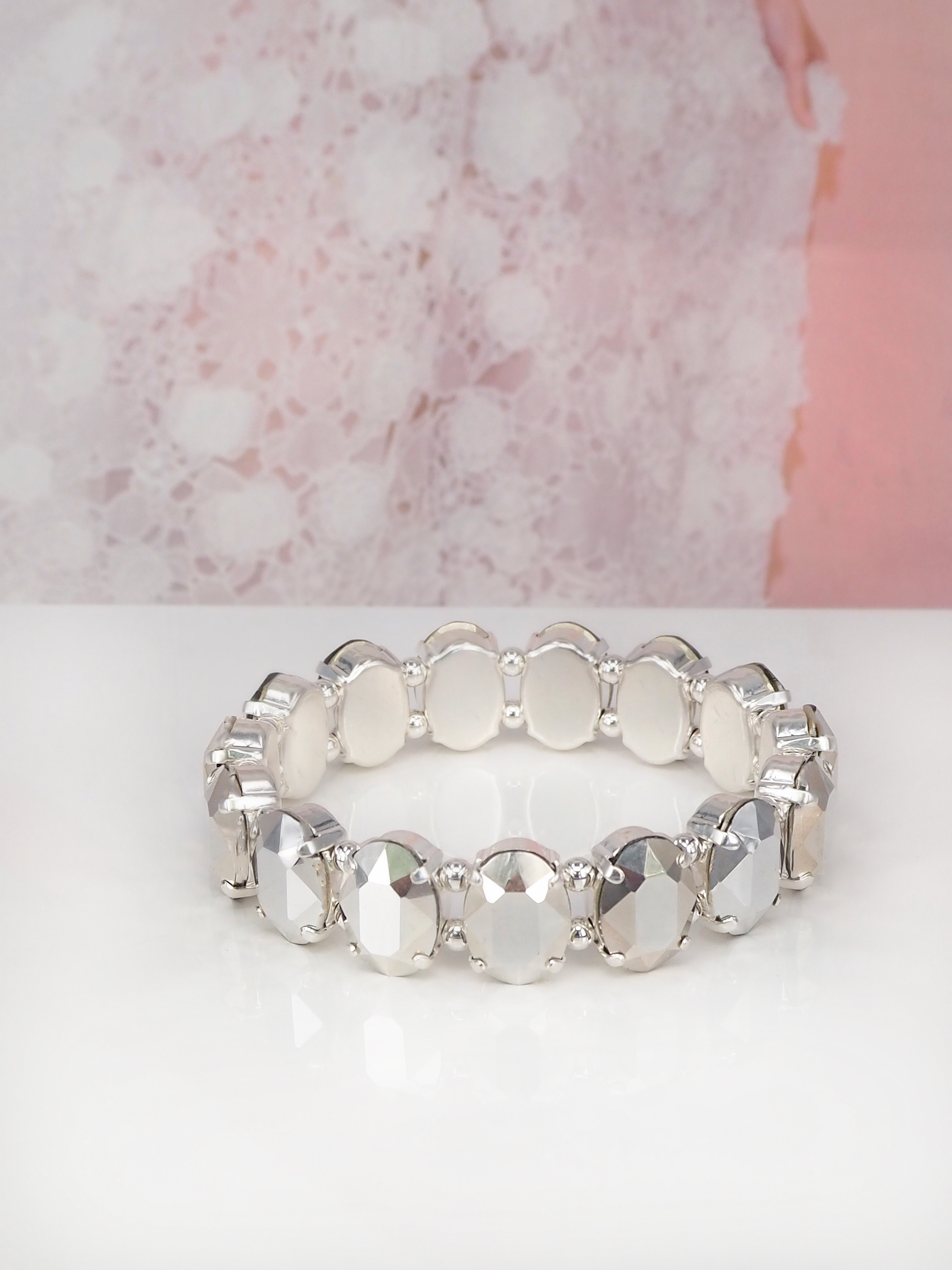 Armband Eliza SIlver crystal Silver