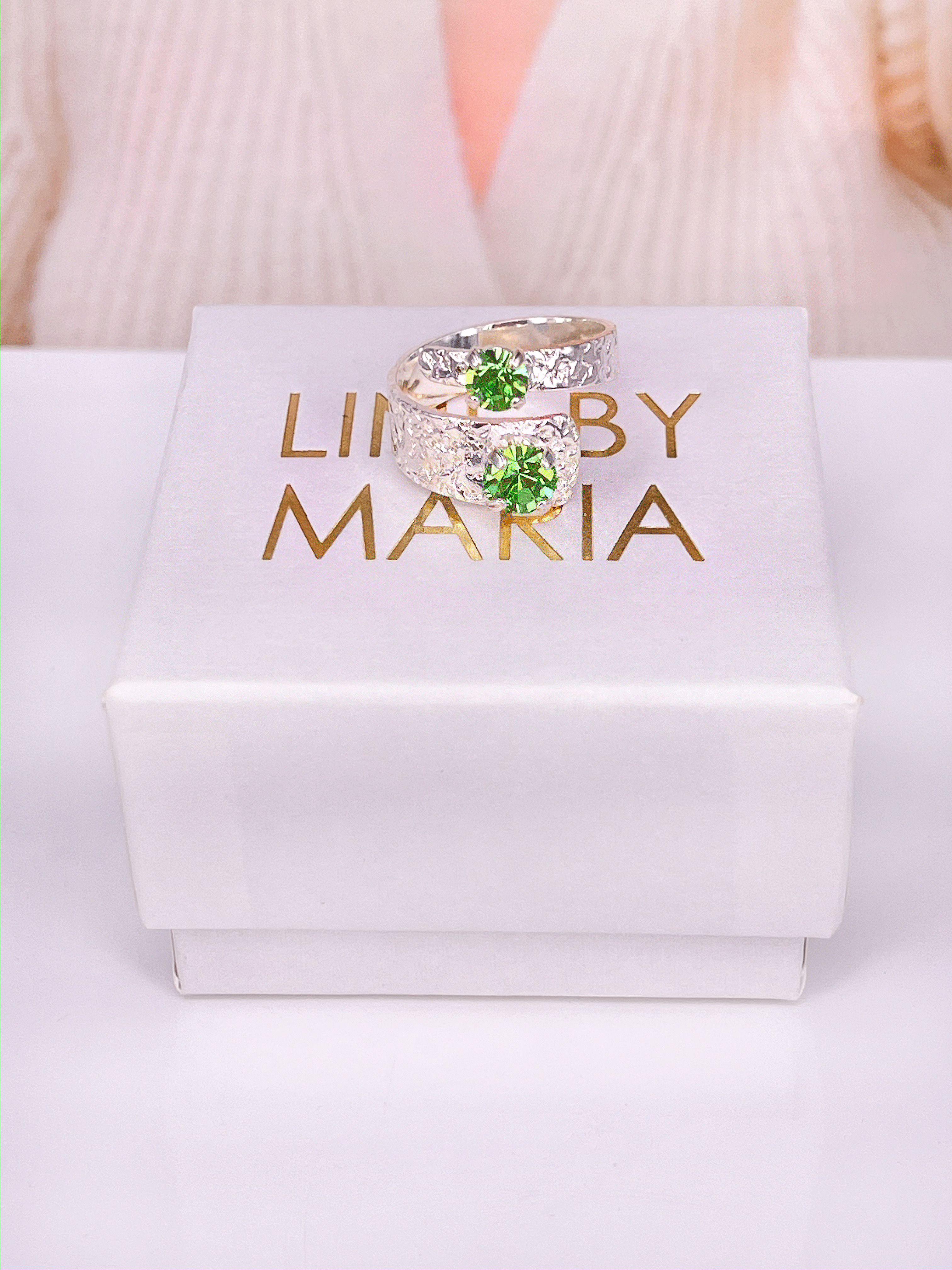 Ring Vanessa Wrap Peridot Silver