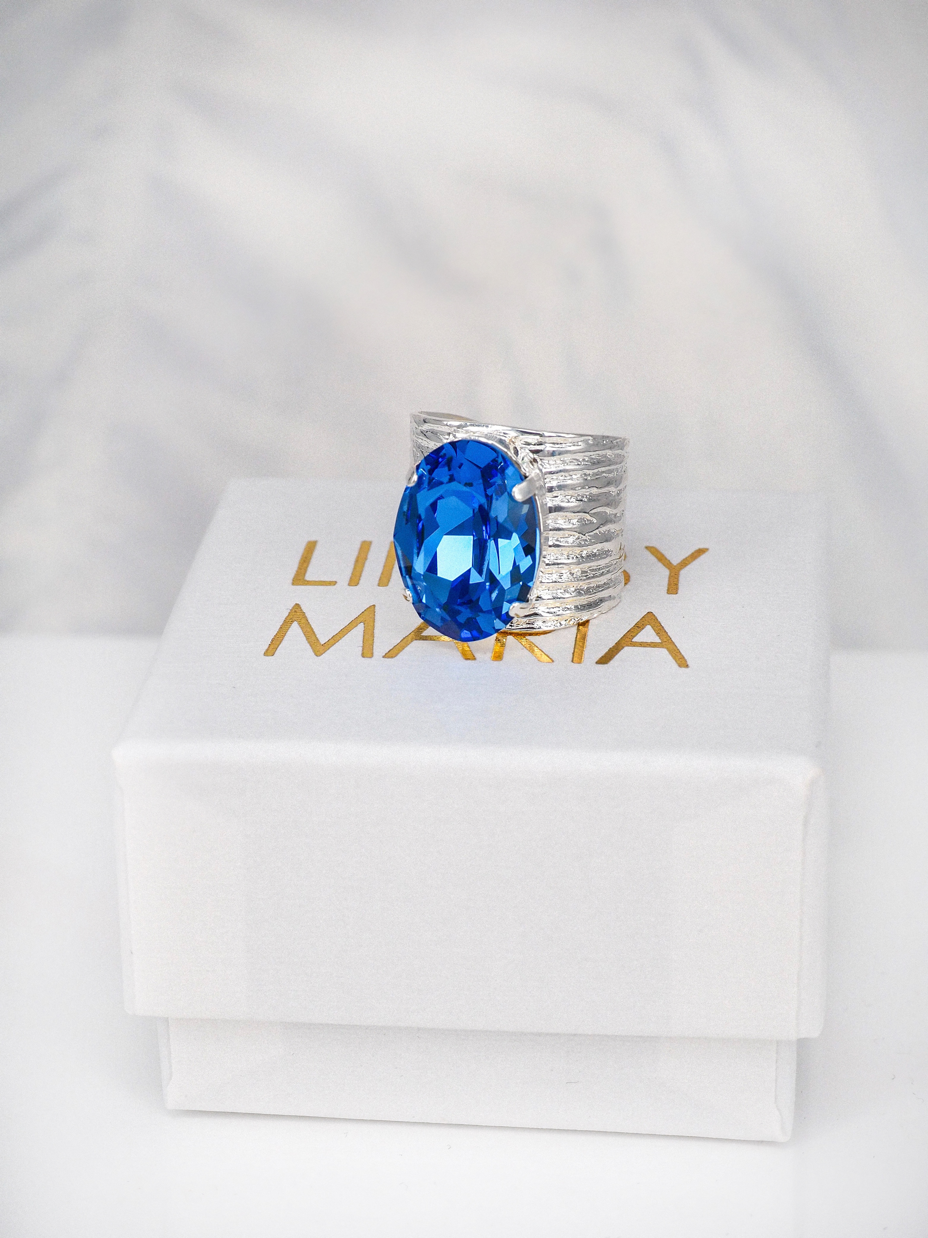 Ring Cleo Sapphire Silver