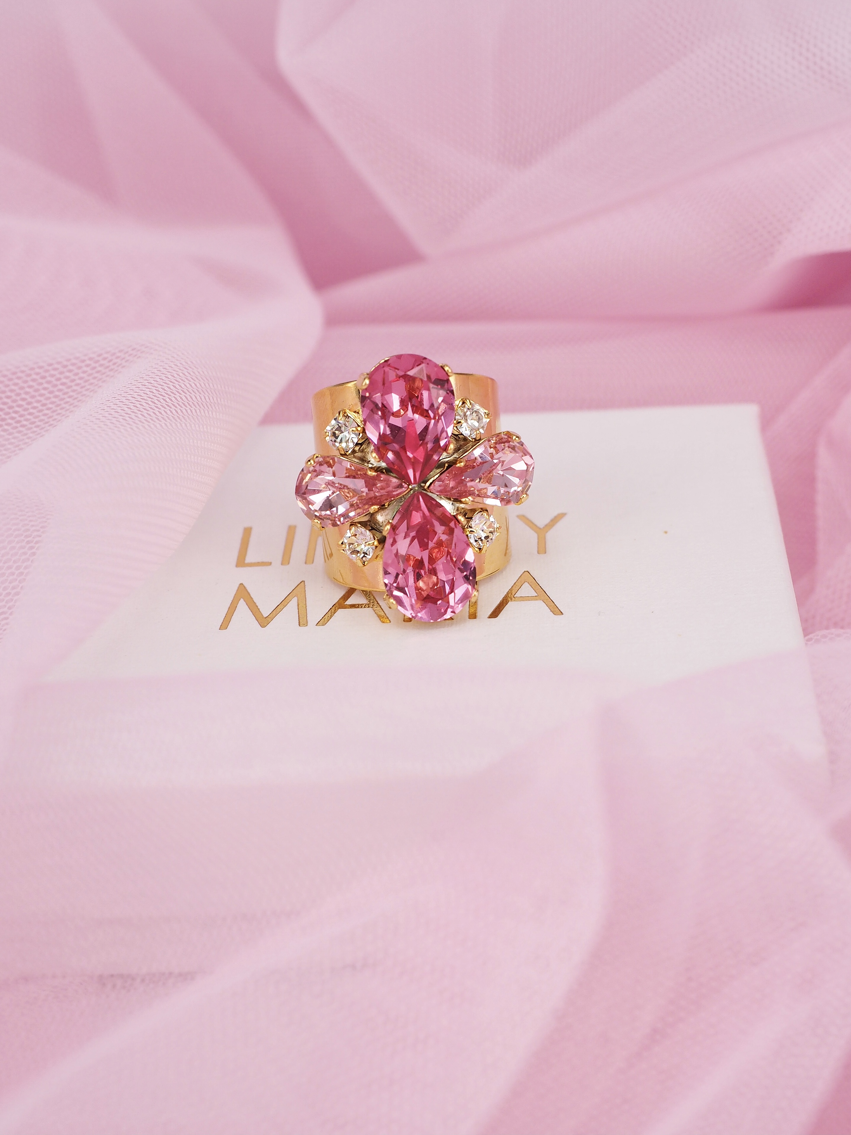 Ring Cocktail Janet Rose Guld