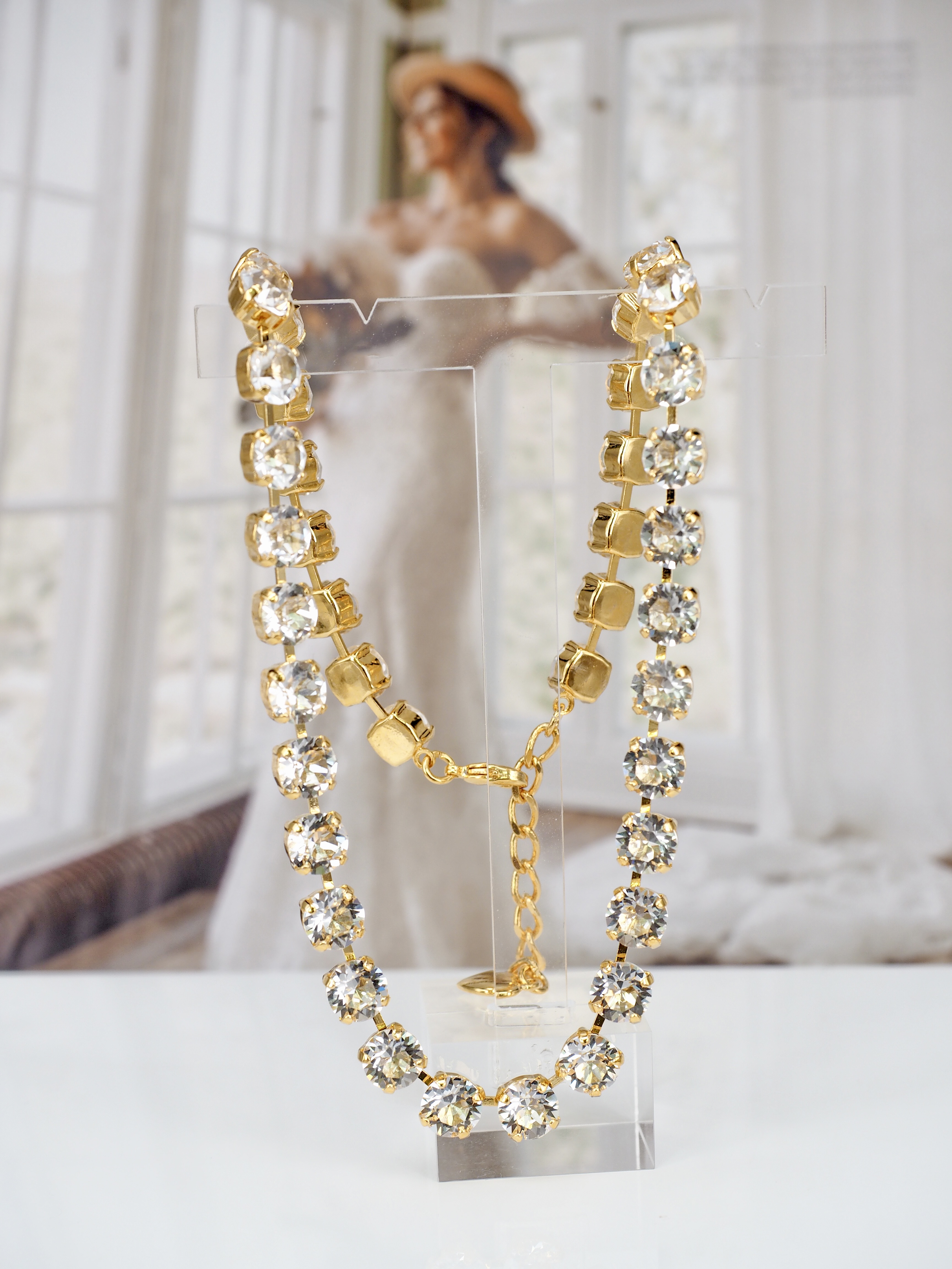 Halsband Maya Clear Gold