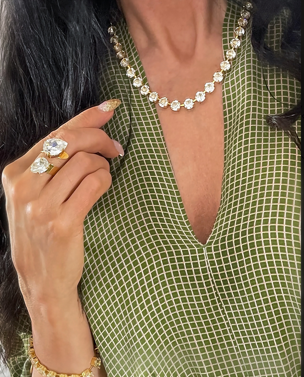 Halsband Maya Clear Gold - 5