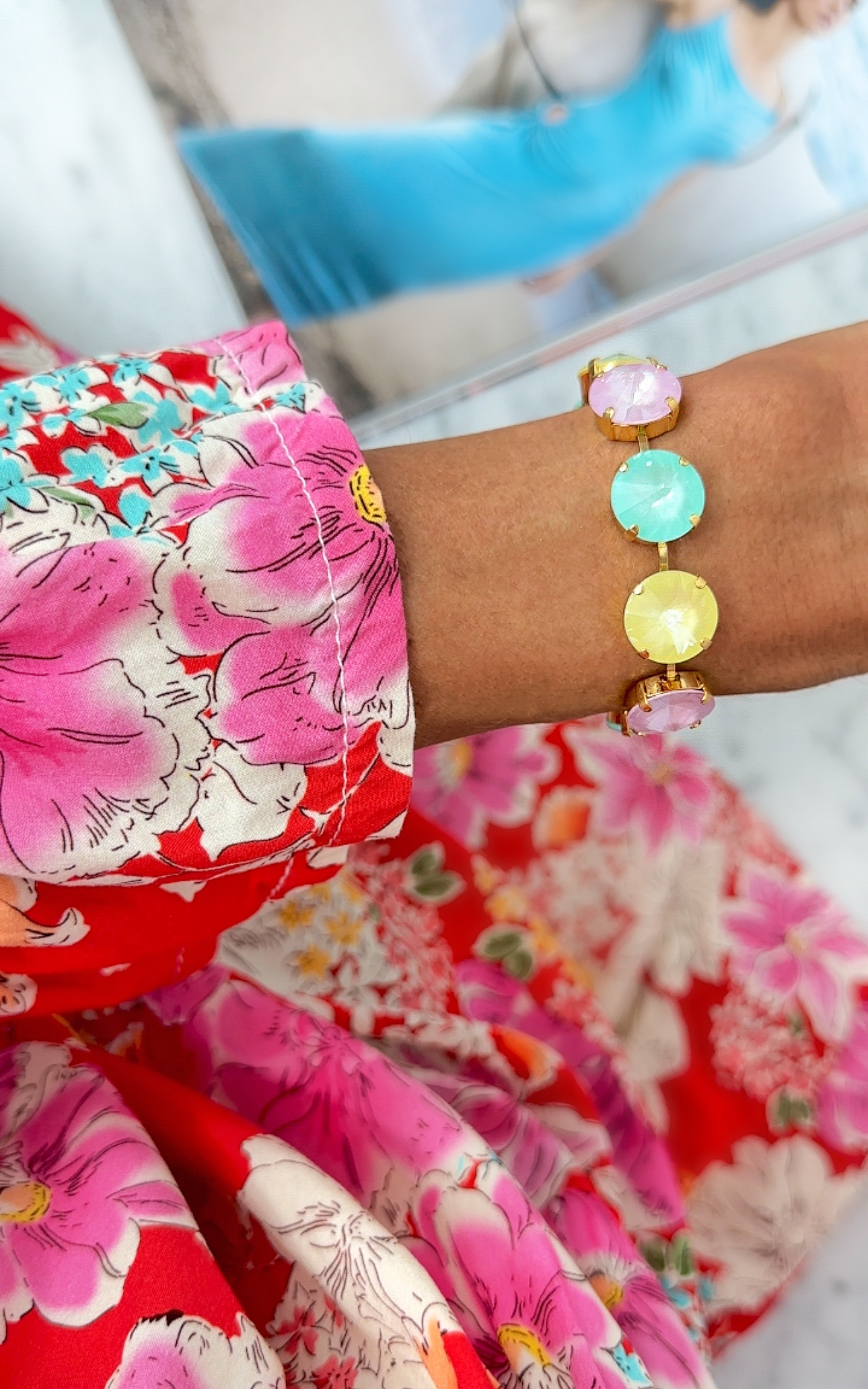 Armband Angelina Soft Rose Yellow Mint Ignite Gold - 3