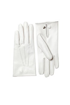 White-leather dress gloves