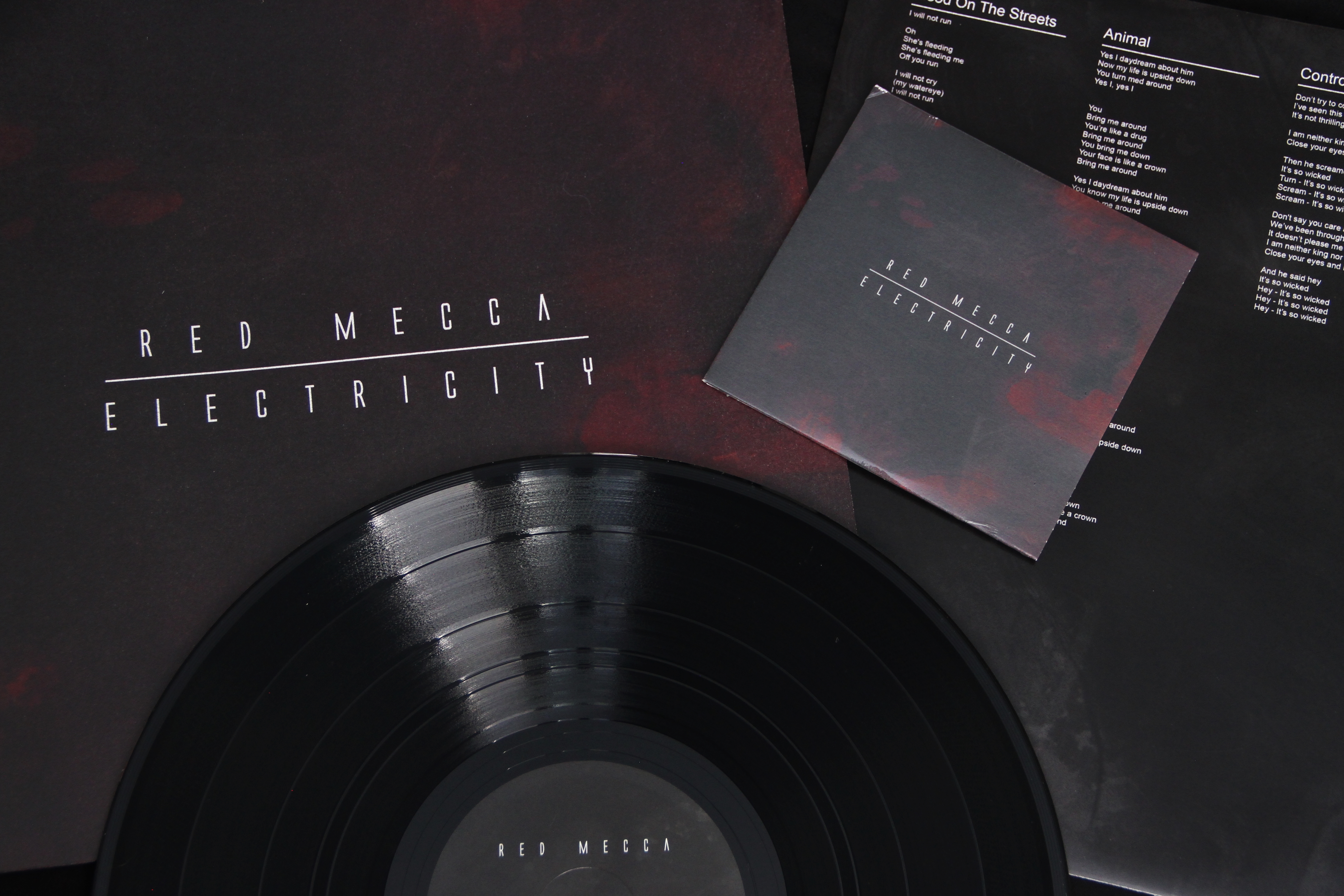 RED MECCA - ELECTRICITY( LP  and CD) black vinyl - 3
