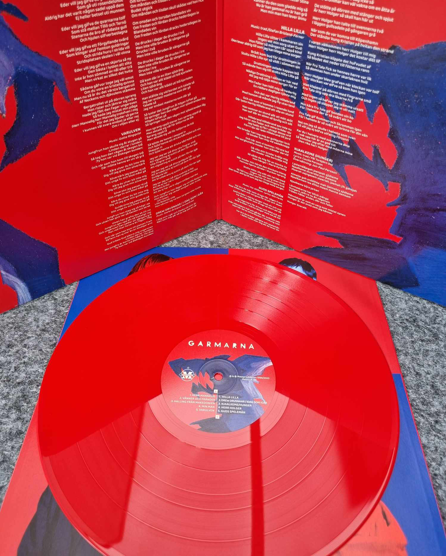 GARMARNA - Guds spelemän  (LP) - 2023 remaster - Red Vinyl - 3
