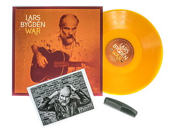 LB [Lars Bygdén]  - WAR (ALBUM)  Vinyl -  Clear Orange  limited edition + signerat foto