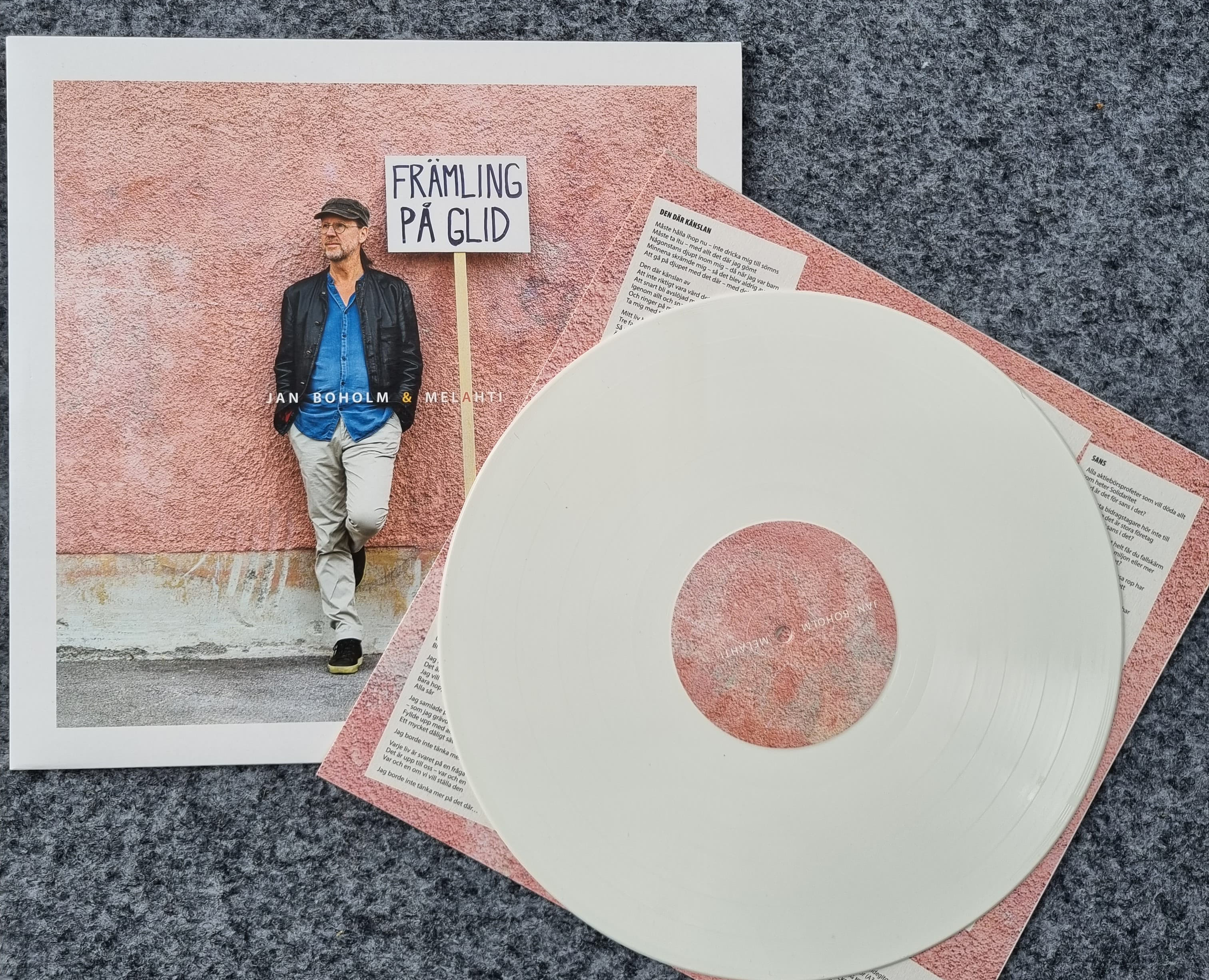 JAN BOHOLM & MELAHTI - FRÄMLING PÅ GLID (album) Vit vinyl - 2