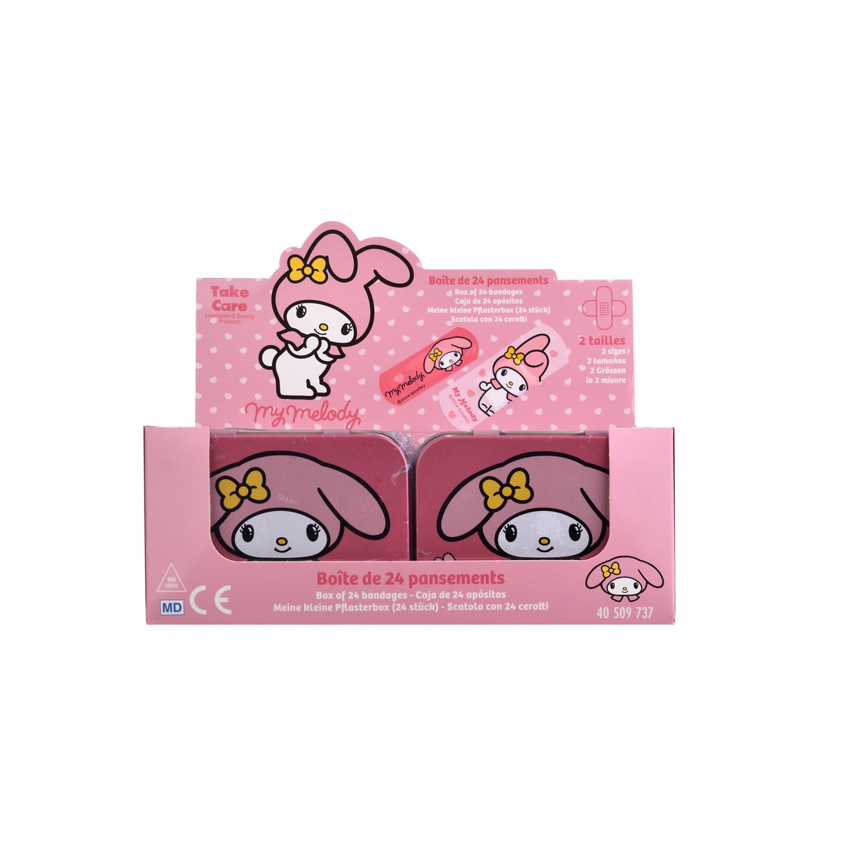 My Melody Plåster i Metallburk - 24 st - 9