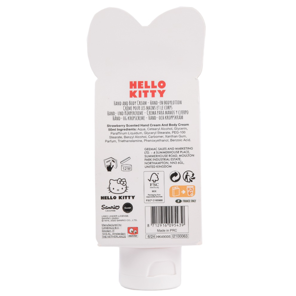 Hello kitty Handkräm/Bodylotion - Jordgubb 50 ml - 3