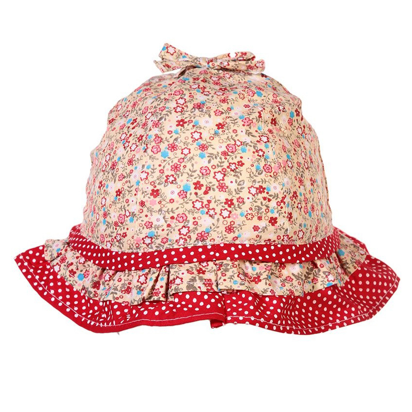 Hello Kitty Solhatt Röd Blommig - 2