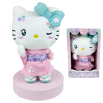Hello Kitty Mjukis Gosedjur i Presentförpackning - 50th Anniversary Kawaii Kimono 24 cm