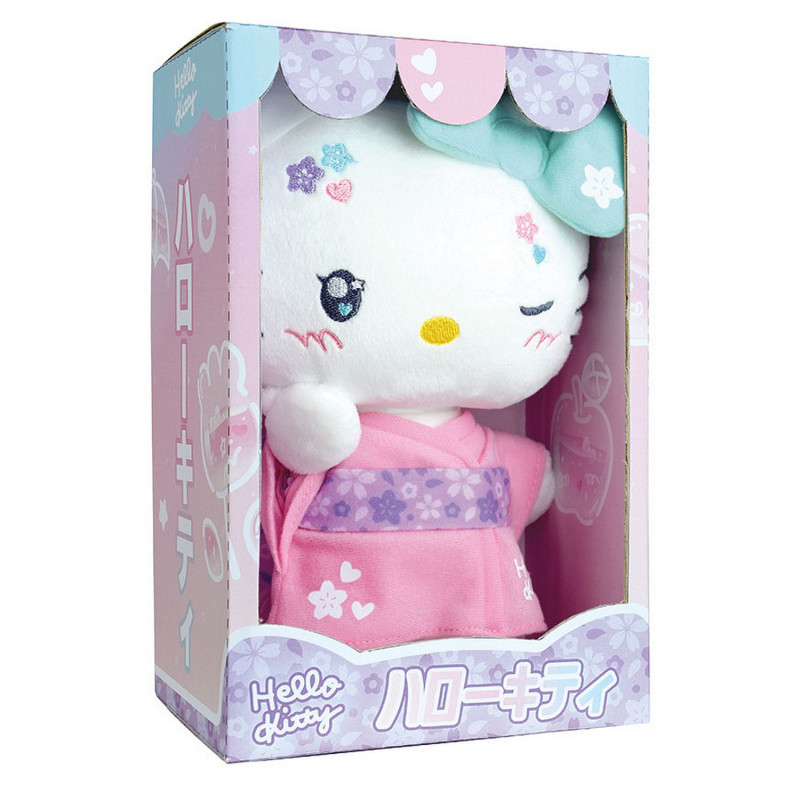Hello Kitty Mjukis Gosedjur i Presentförpackning - 50th Anniversary Kawaii Kimono 24 cm - 6
