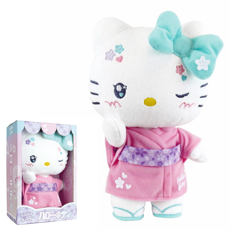 Hello Kitty Mjukis Gosedjur i Presentförpackning - 50th Anniversary Kawaii Kimono 24 cm - 11