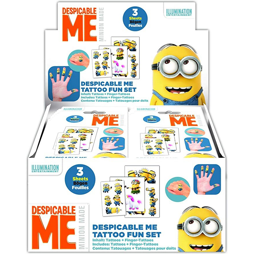 Minions Despicable Me Fun-Set Tatueringar - 2