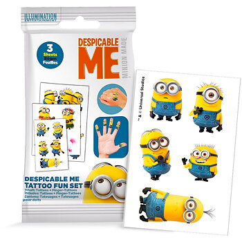 Minions Despicable Me Fun-Set Tatueringar