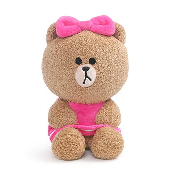 Line Friends Teddy Bear Choco Mjukis Gosedjur 18 cm