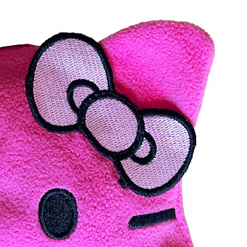 Hello Kitty Barnmössa med Öronlappar - Rosa Fleece