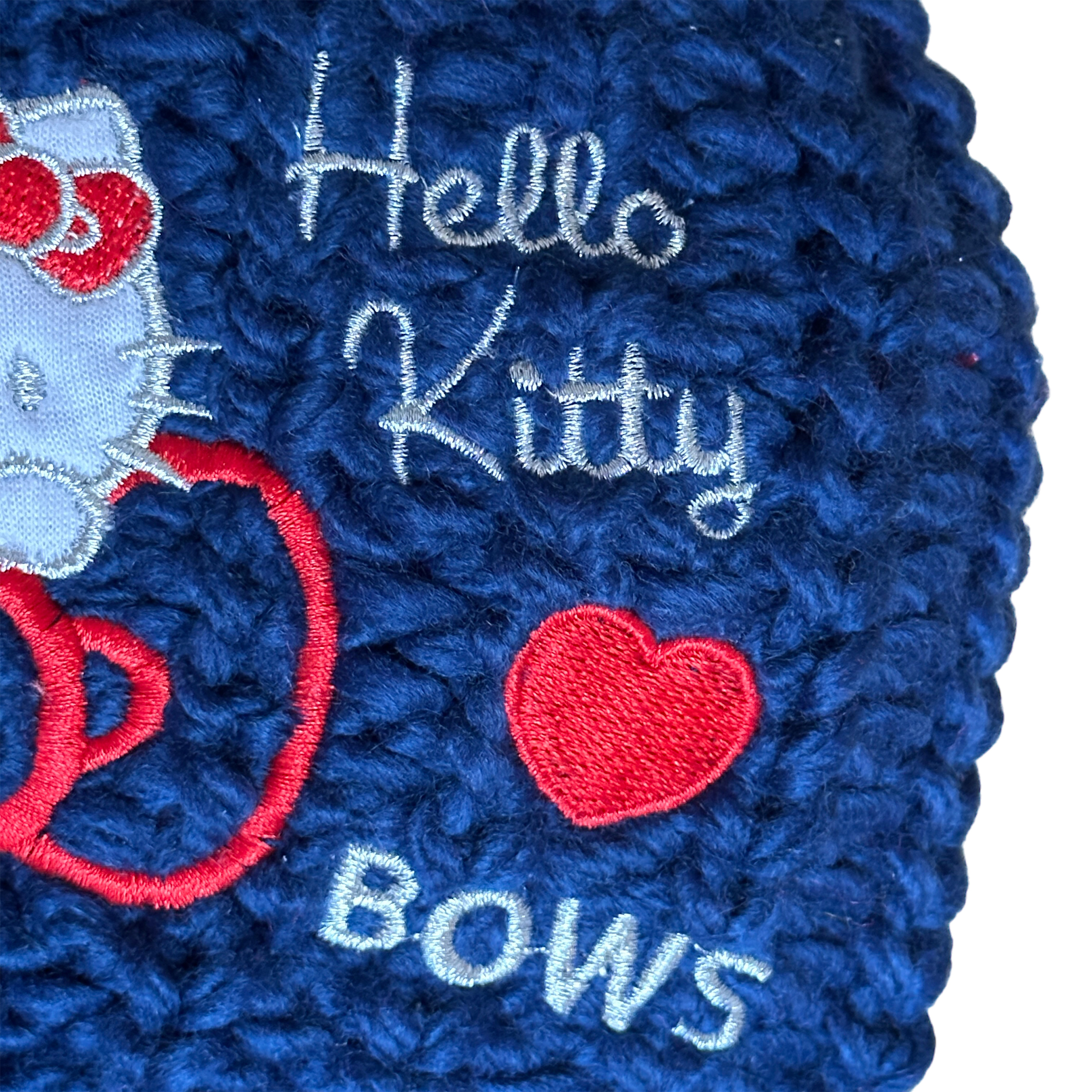 Hello Kitty Barnmössa  - Blå stickad - 3