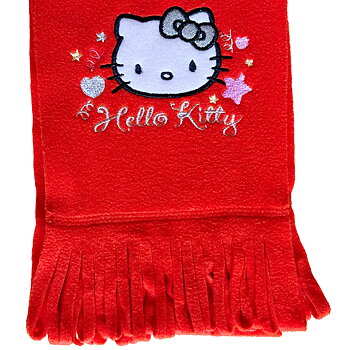 Hello Kitty Halsduk - Röd Fleece