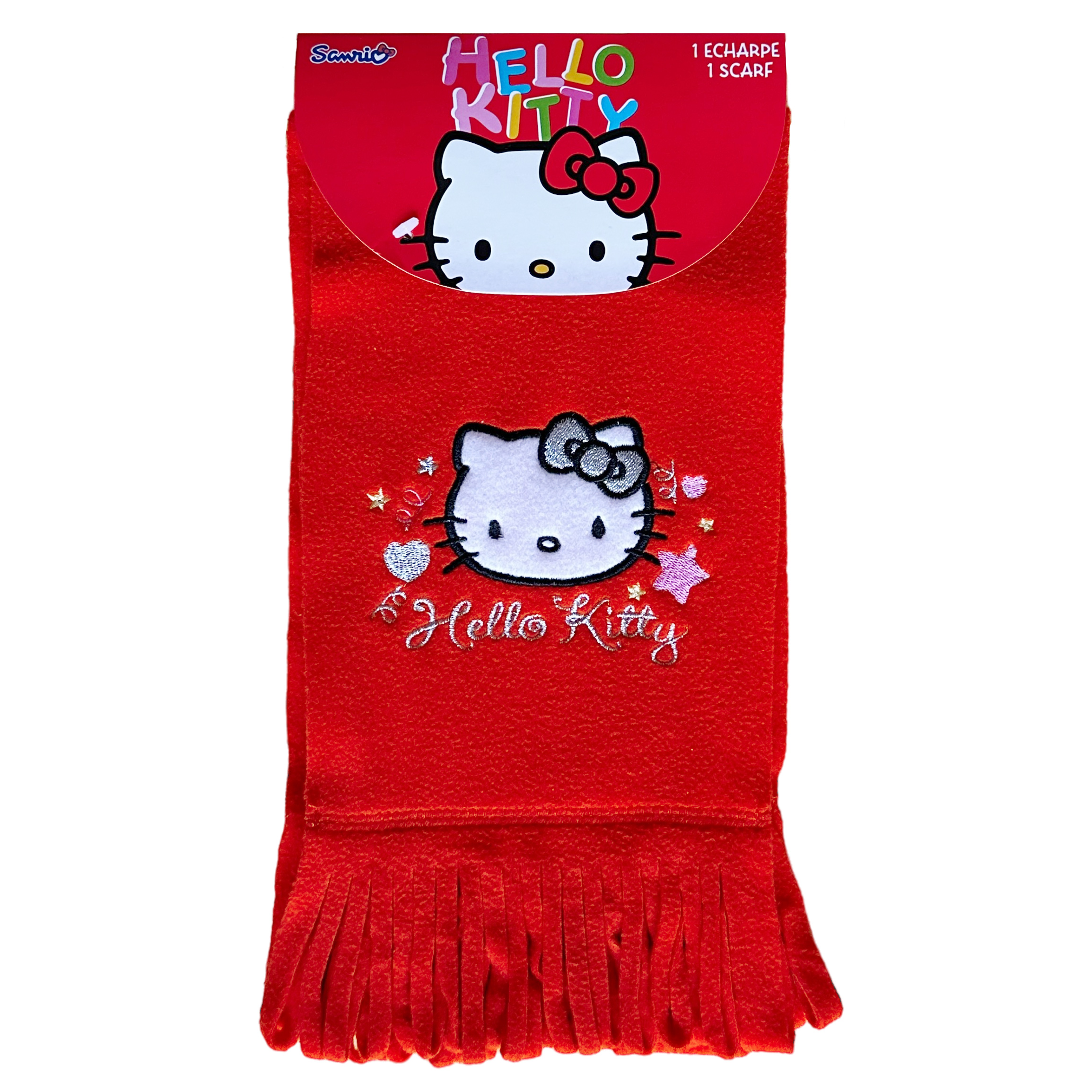 Hello Kitty Halsduk - Röd Fleece