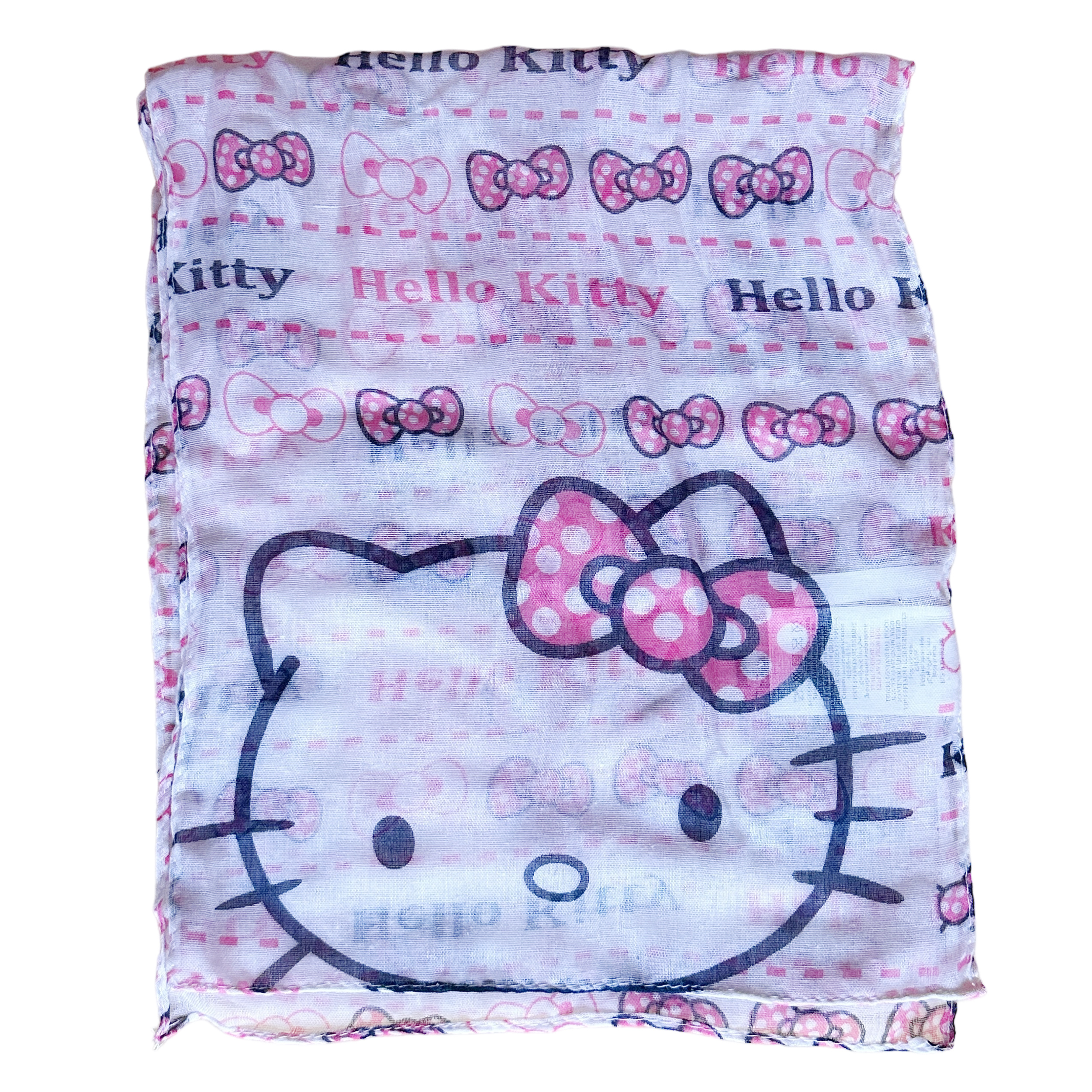 Hello Kitty Sjal Vit/Rosa - 2