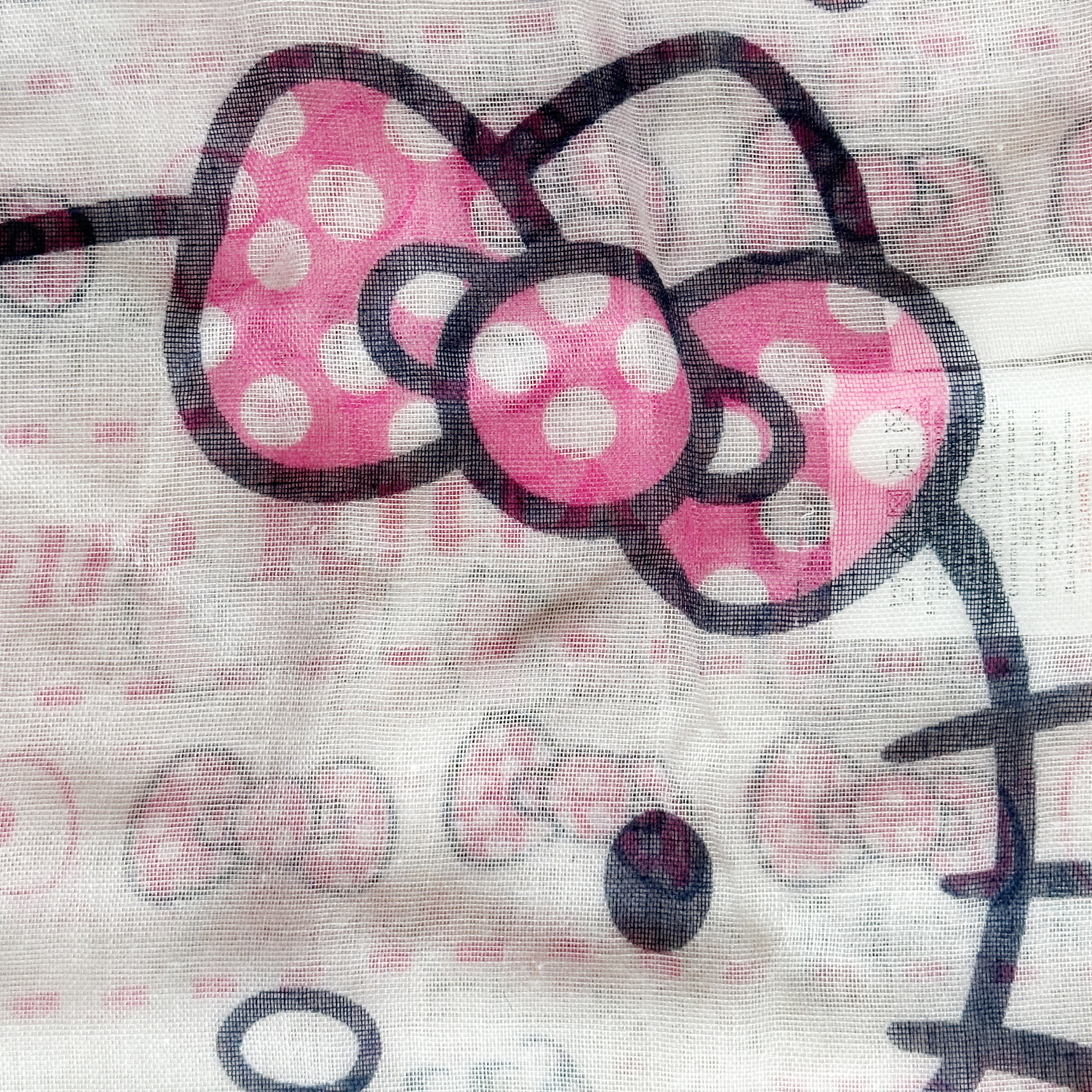 Hello Kitty Sjal Vit/Rosa - 4