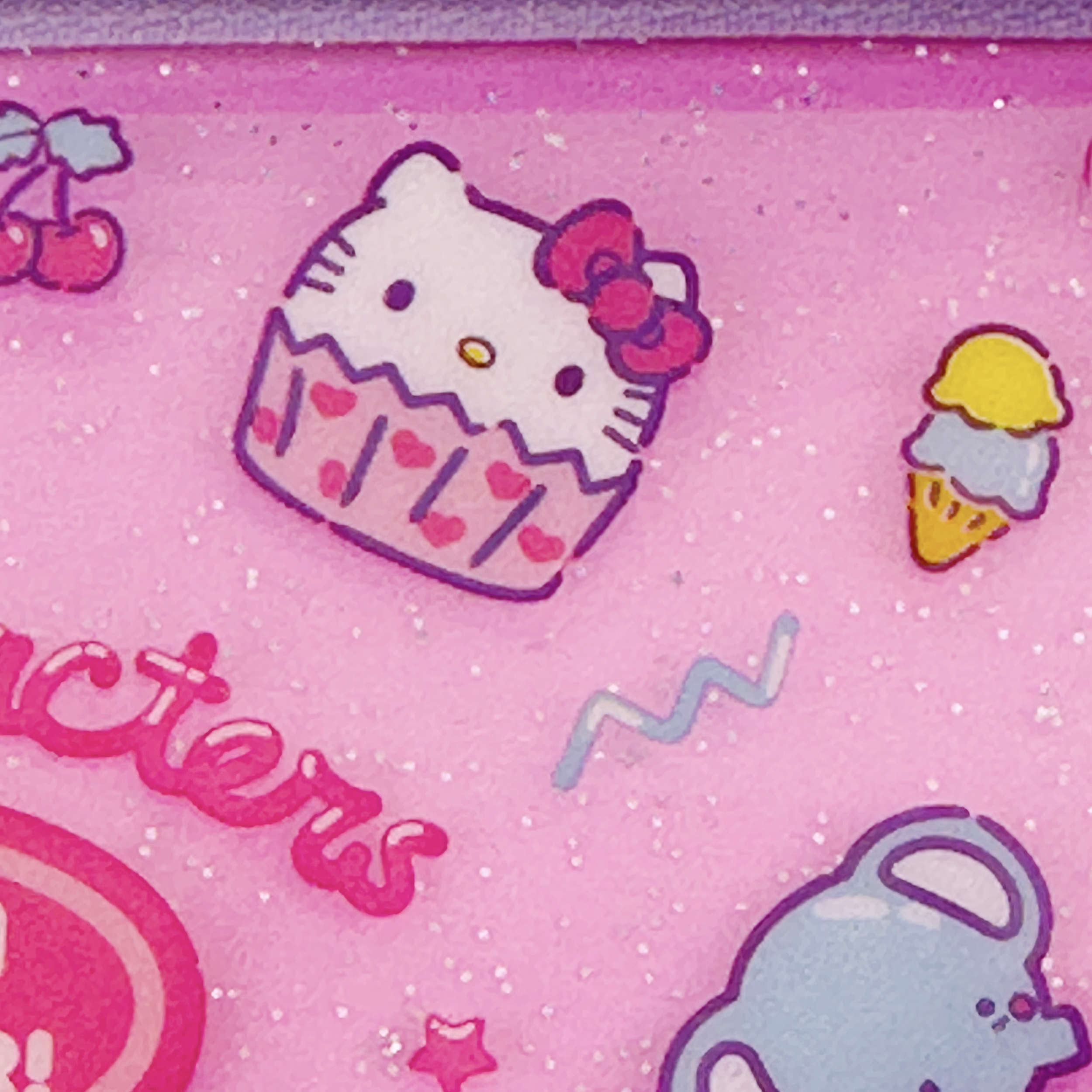 Sanrio Hello Kitty Glittrigt Pennfodral/Sminkfodral - 2