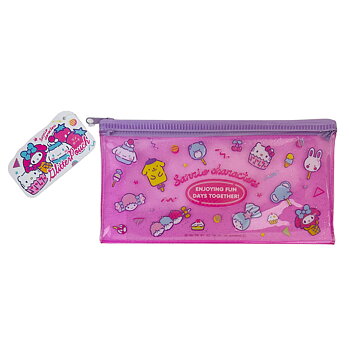 Sanrio Hello Kitty Glittrigt Pennfodral/Sminkfodral