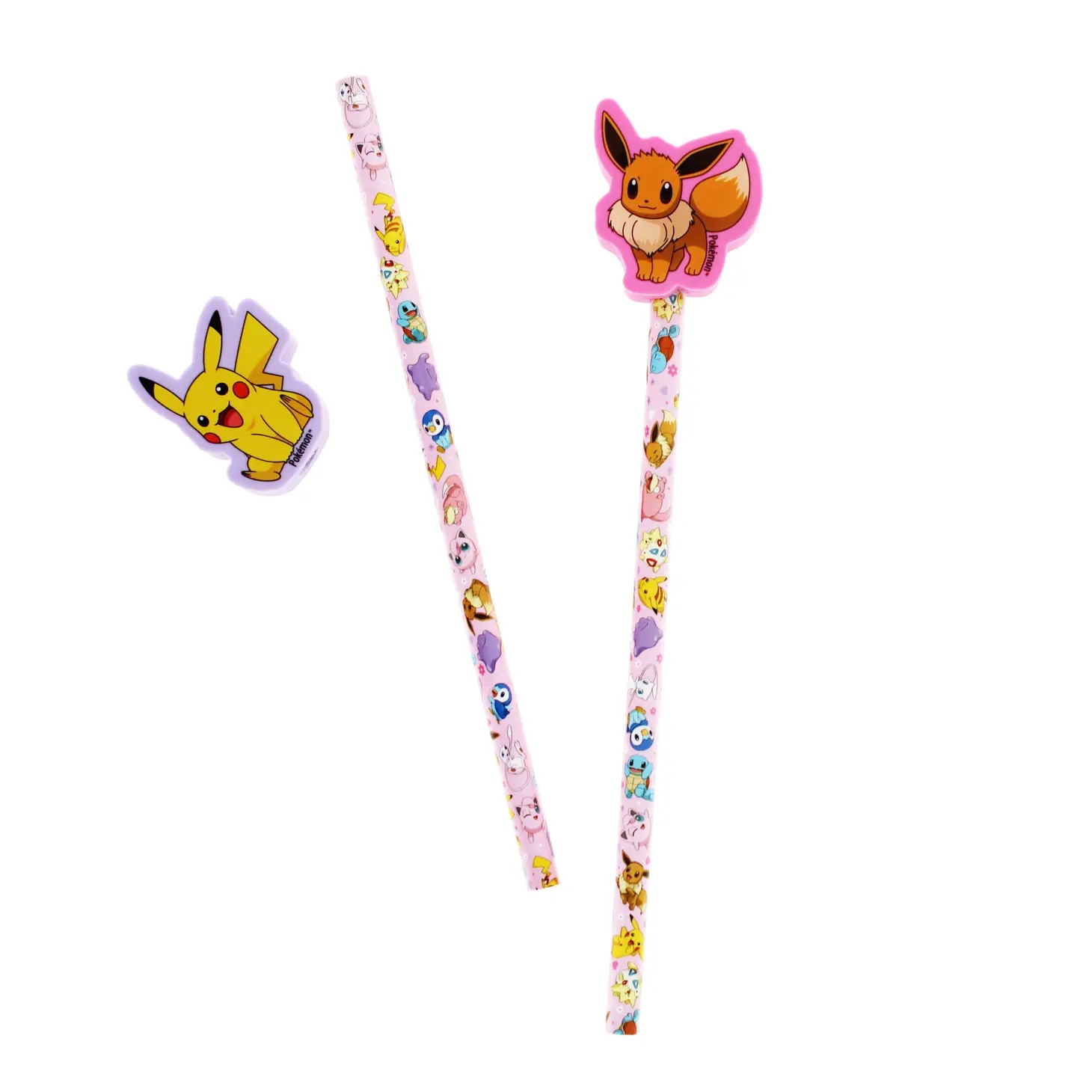 Pokémon Blyertspennor med figurformade suddgummin  - 3
