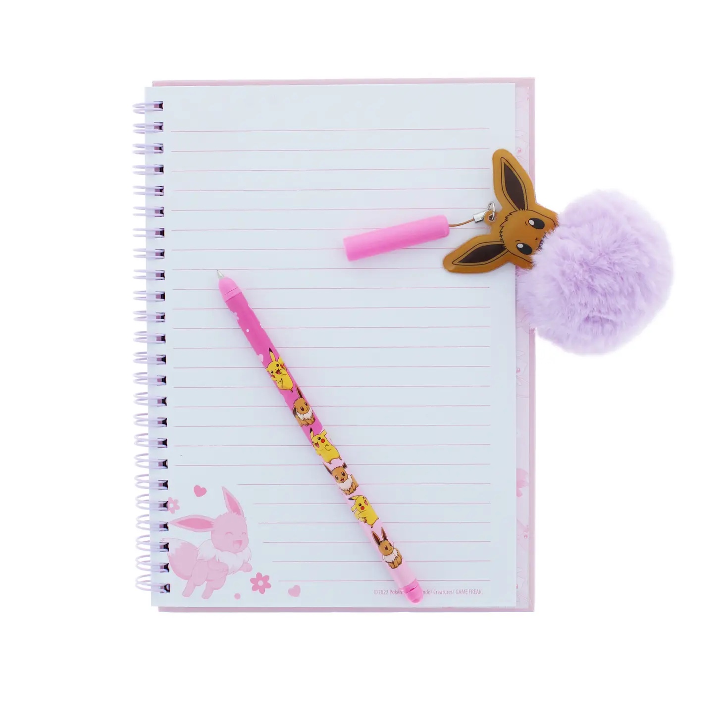Pokémon Besties Bläckpenna med Lila Pom Pom - Eevee - 4