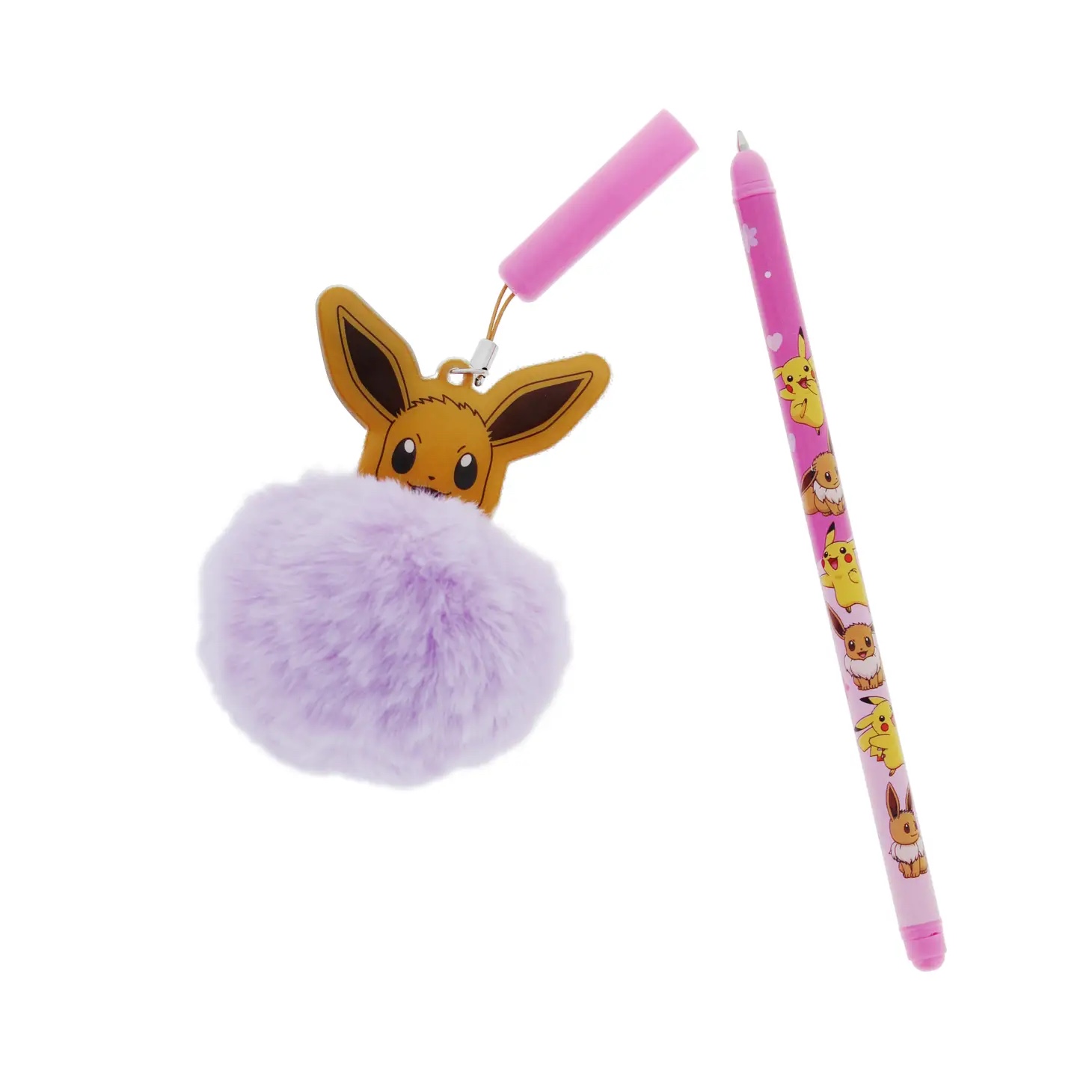 Pokémon Besties Bläckpenna med Lila Pom Pom - Eevee - 2