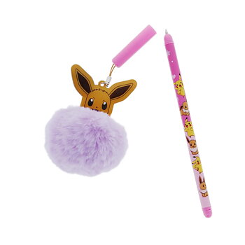 Pokémon Besties Bläckpenna med Lila Pom Pom - Eevee
