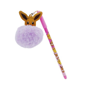 Pokémon Besties Bläckpenna med Lila Pom Pom - Eevee