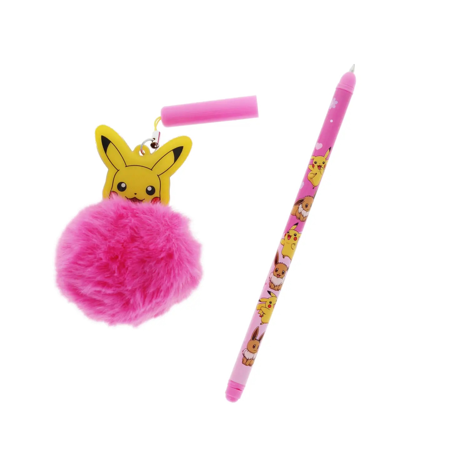 Pokémon Besties Bläckpenna med Rosa Pom Pom - Pikachu - 2