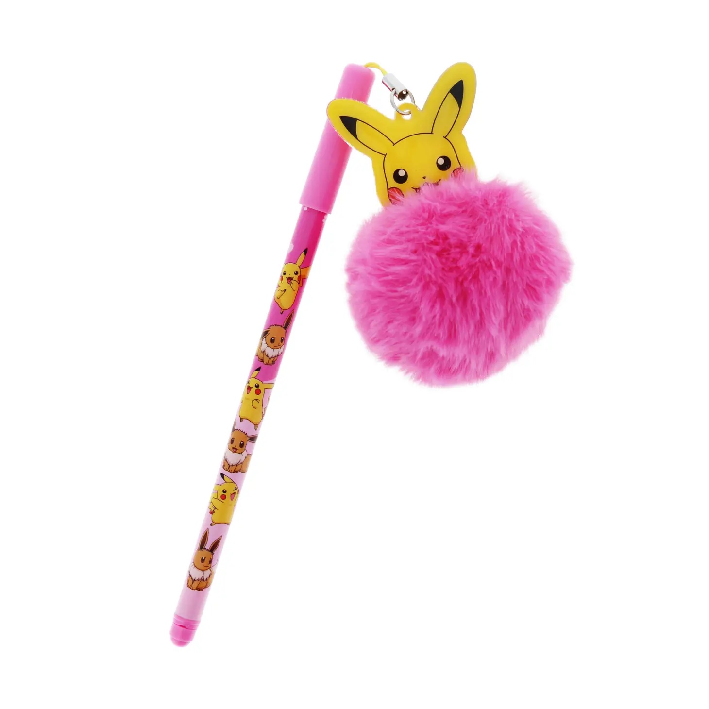Pokémon Besties Bläckpenna med Rosa Pom Pom - Pikachu
