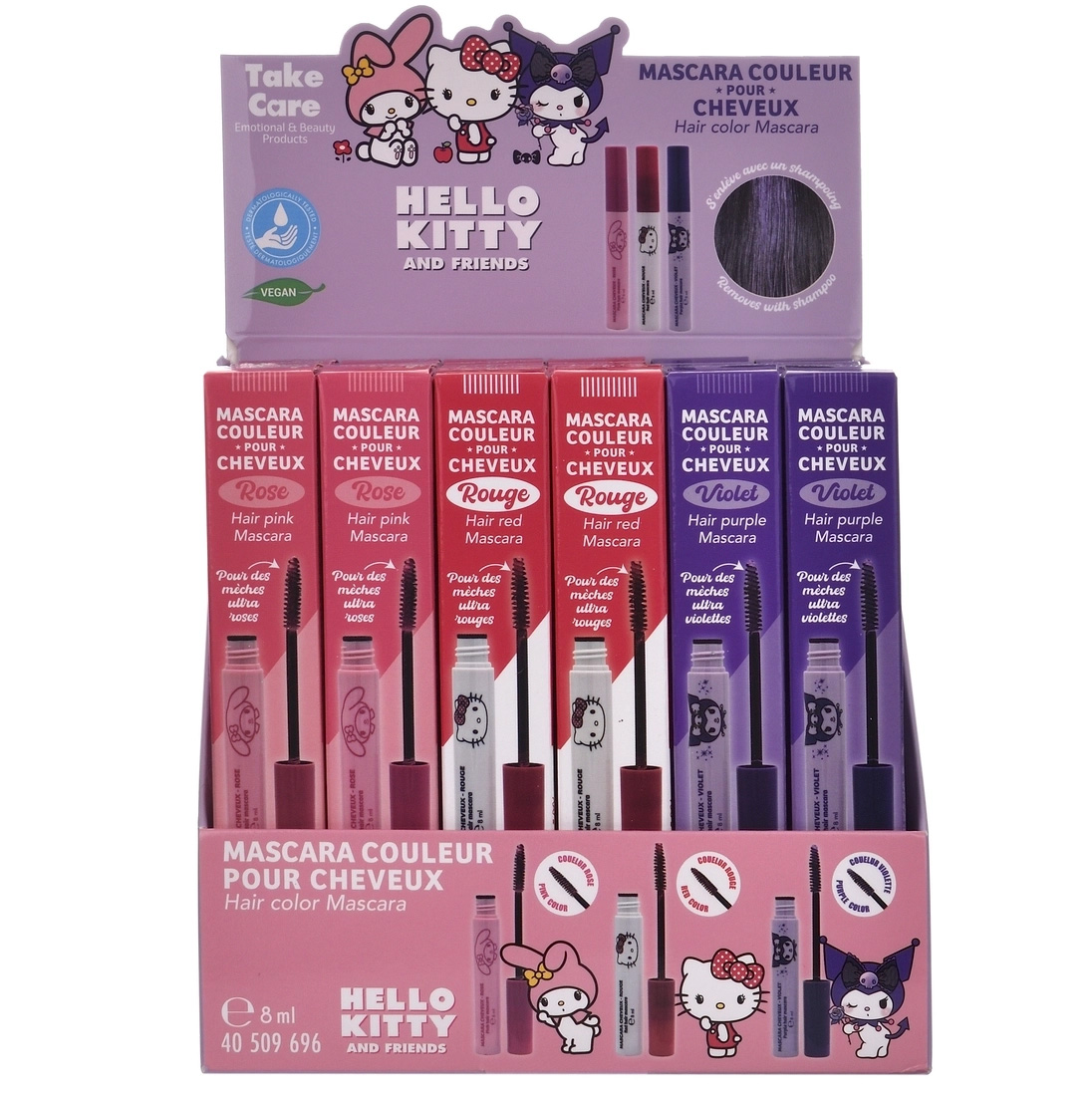 Hello Kitty, My Melody, Kuromi Hårmascara -  8 ml - 7