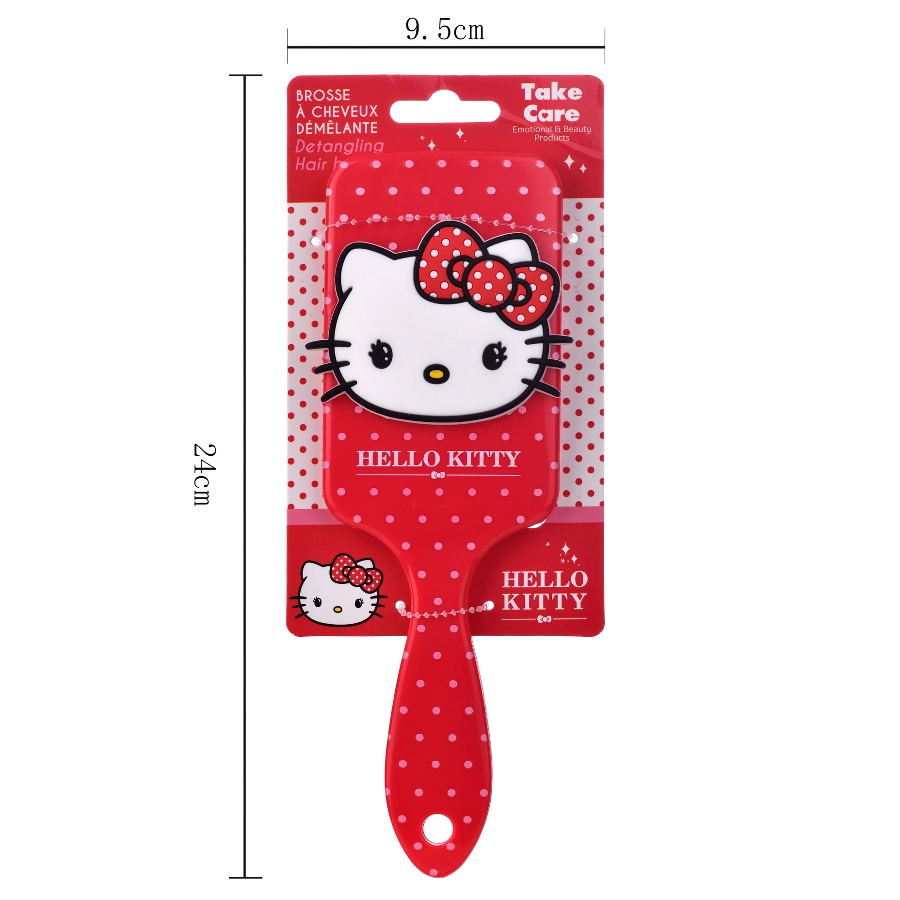 Hello Kitty Hårborste - Röd - 2