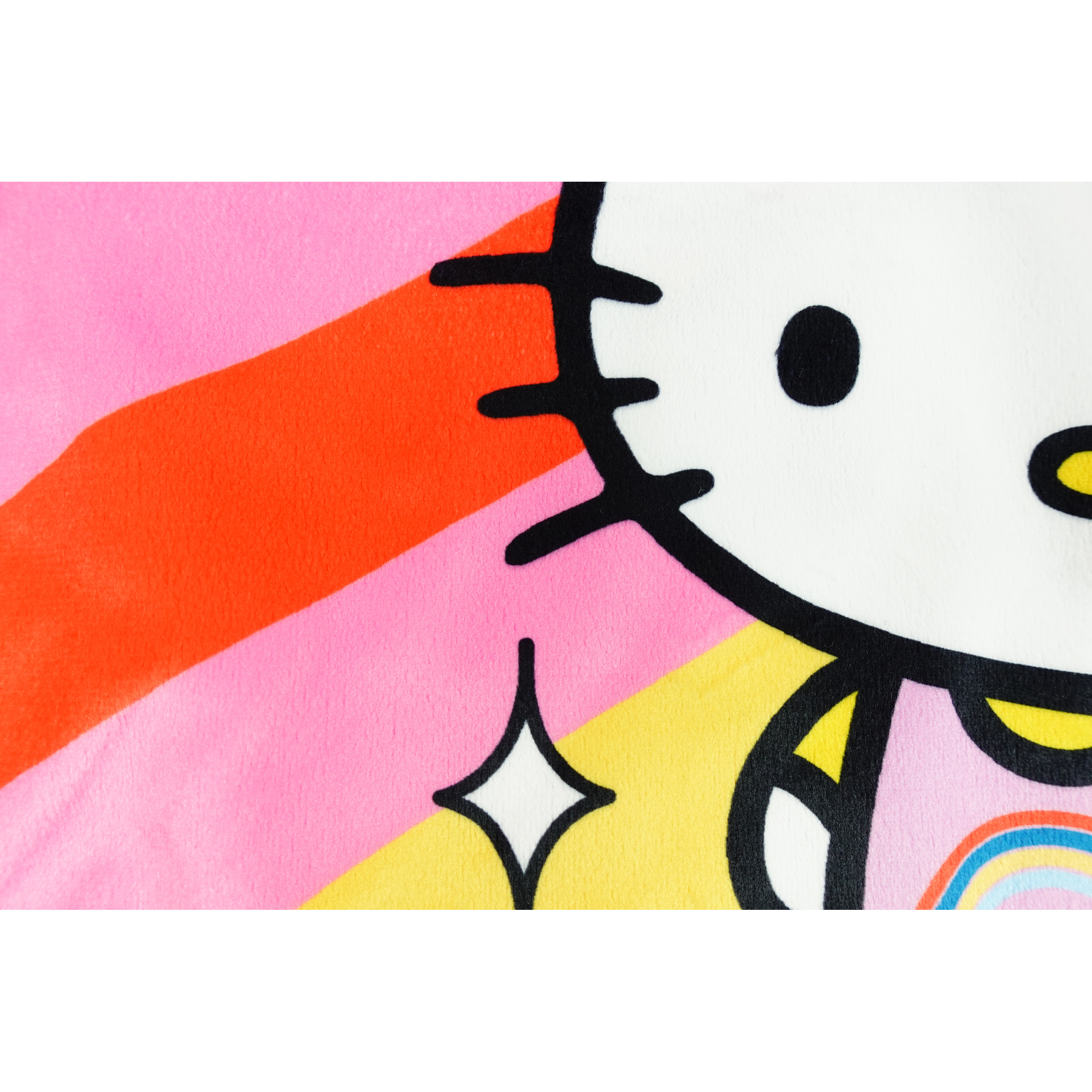 Hello Kitty Kuddfodral i Plysch 40 x 40 cm - Rainbow - 3