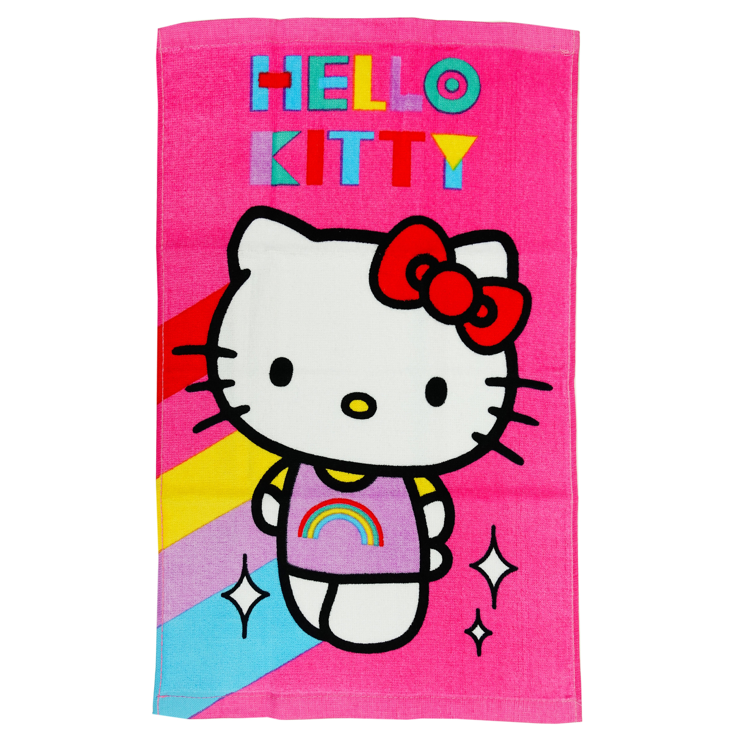 Hello Kitty Handduk - Rainbow 30 x 50 cm