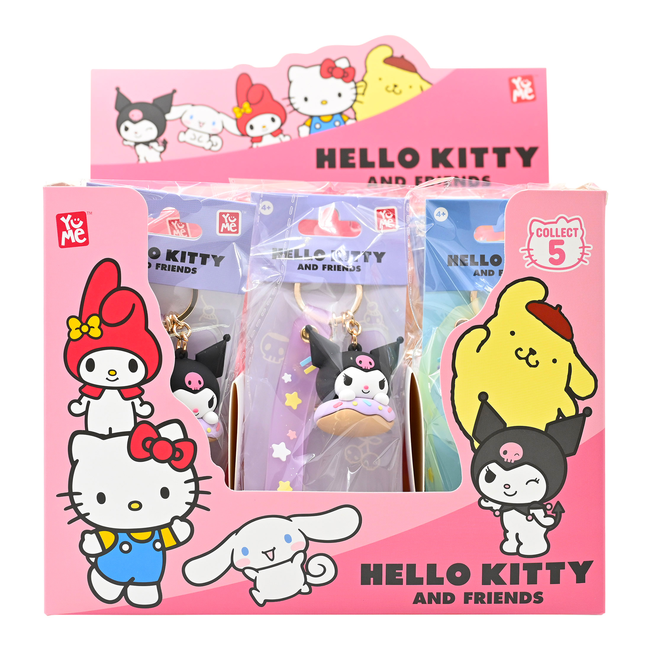 My Melody 3D nyckelring/bag charm med silikonband - Donut - 5