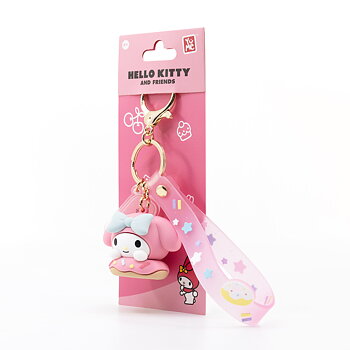 My Melody 3D nyckelring/bag charm med silikonband - Donut