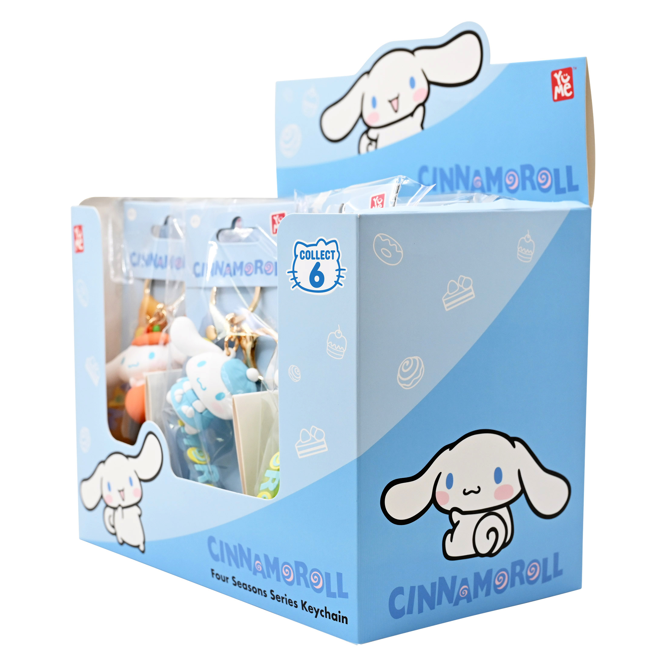 Cinnamoroll 3D nyckelring/bag charm med silikonband - Four Seasons Straw Hat - 6