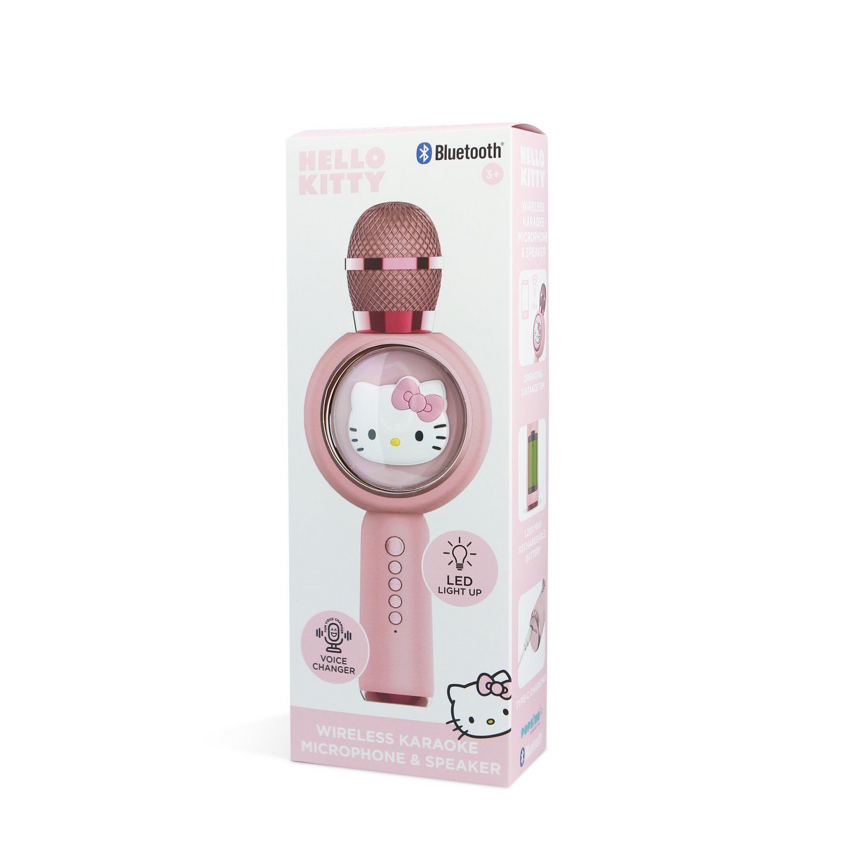 Hello Kitty - PopSing LED Light - Wireless Karaoke Microphone - 8