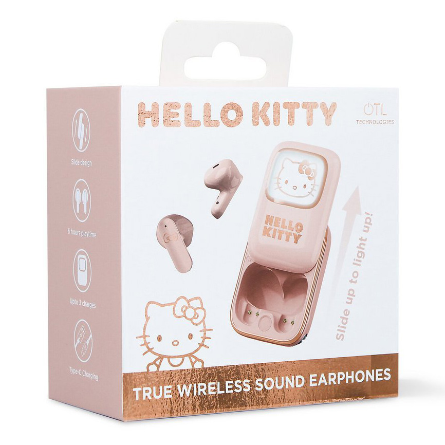 Hello Kitty Slide Case - TWS Earpods i Rosa - 2