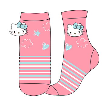 Hello Kitty Strumpor Rosa  - St 23/26, 27/30, 31/34